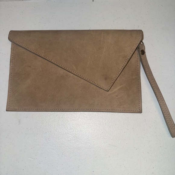 Unique Hand Stitched & Impala Stamped Leather Western Crossbody Wristlet Purse - Picture 5 of 13